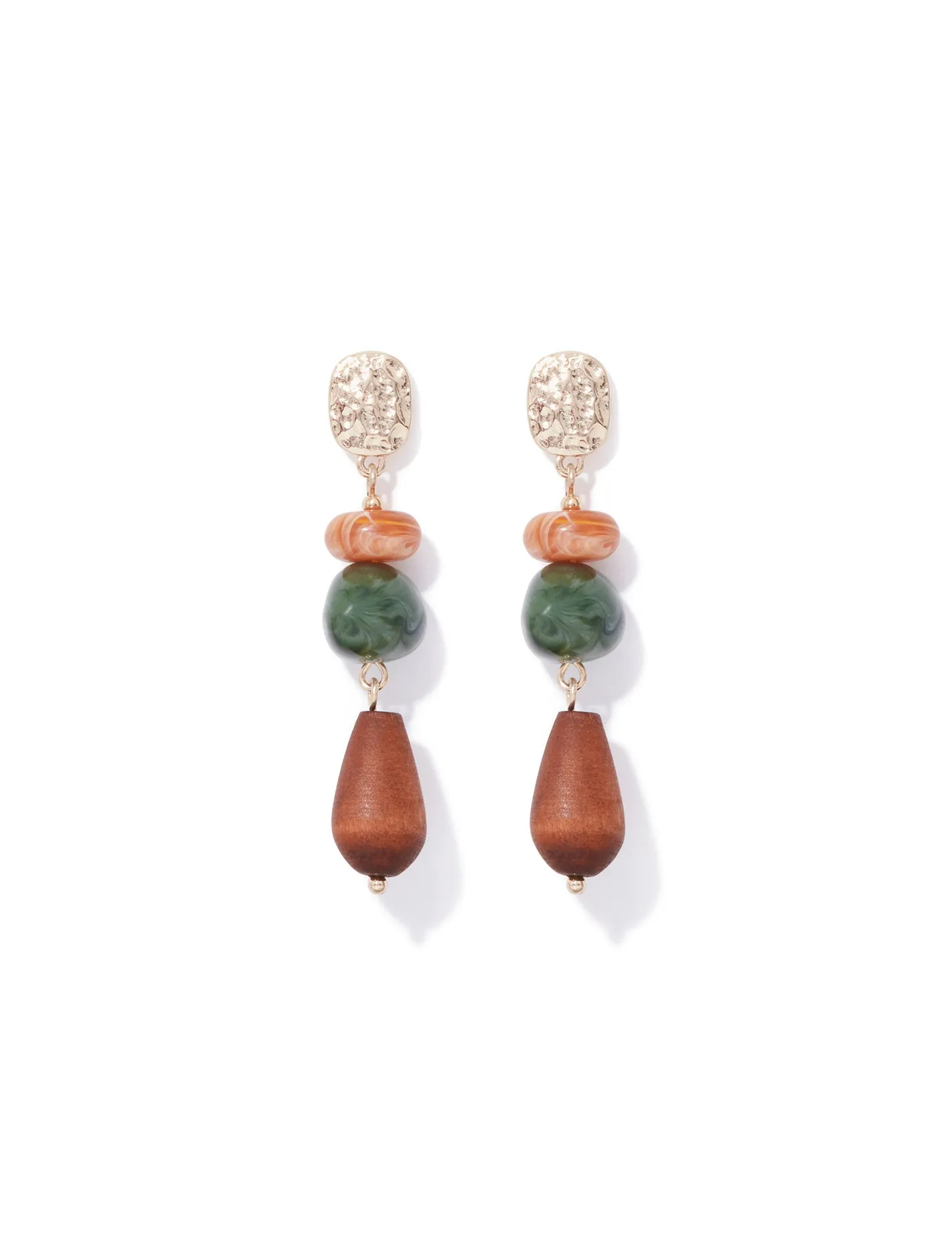Marlowe Texture & Stone Earrings