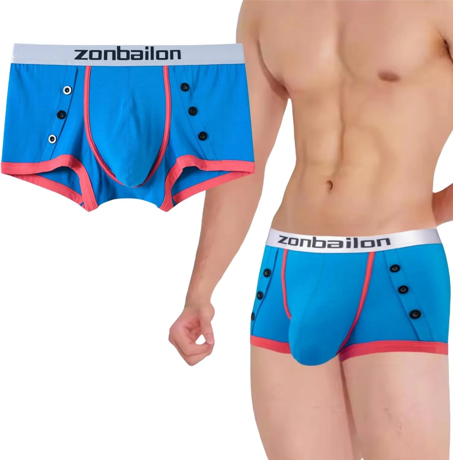 Mens Bulge Pouch Boxer Bamboo Viscose Underwear Low Rise Trunk