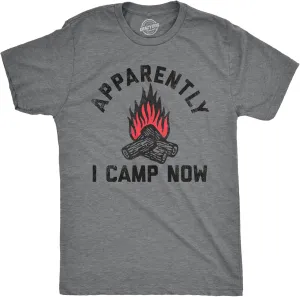 Mens Camping T Shirts Funny Camp Tees for Guys Cool Shirts for Outdoor Camping