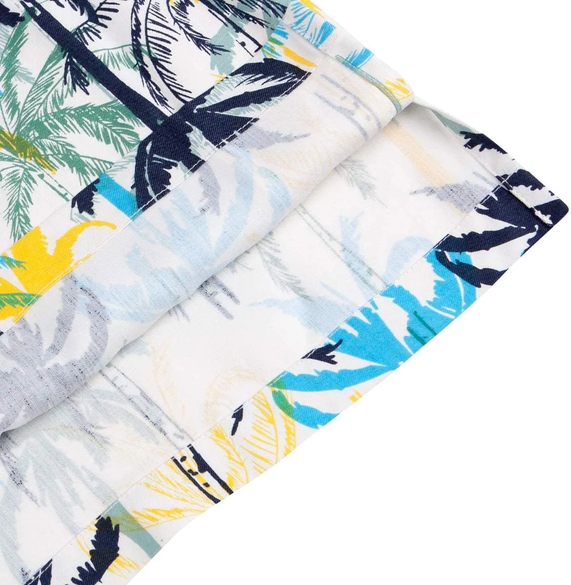 Mens Hawaiian Shirts Silk Short Sleeve Printed Beach Shirt Relaxed Fit Summer Tropical Shirts
