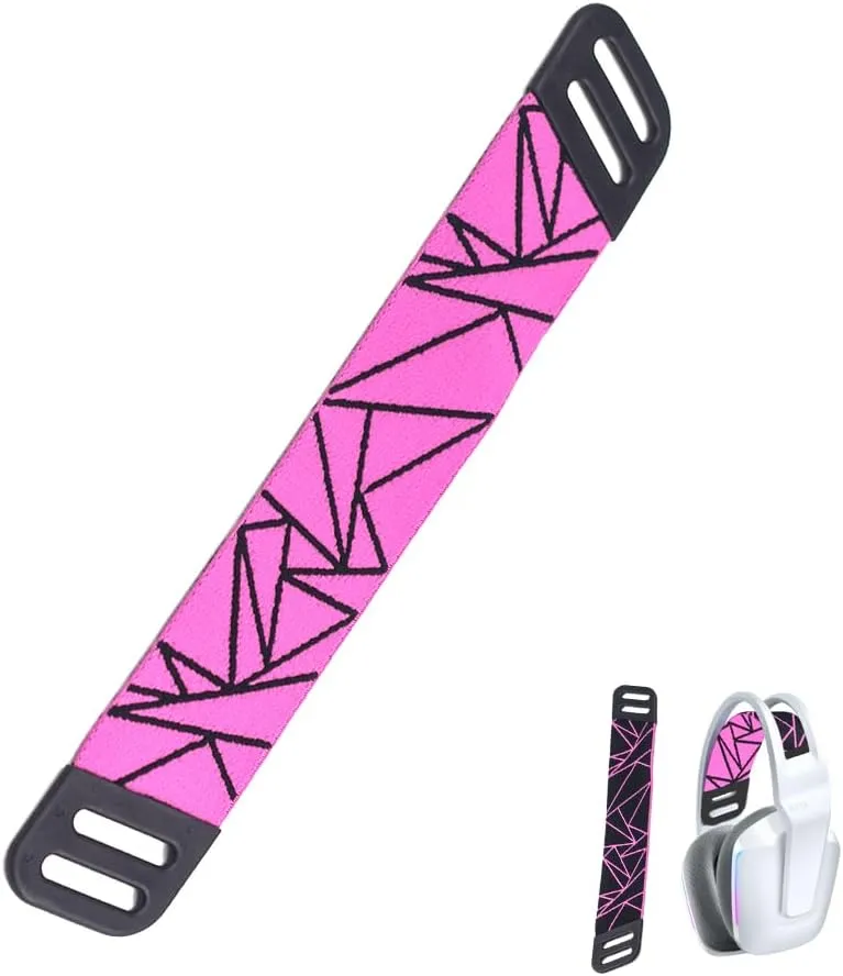 MOLGRIA Headphone Headband Straps, Replacement Headbands Straps for Logitech G733 Wireless G335 Wired Gaming Headset (Pink Vector)