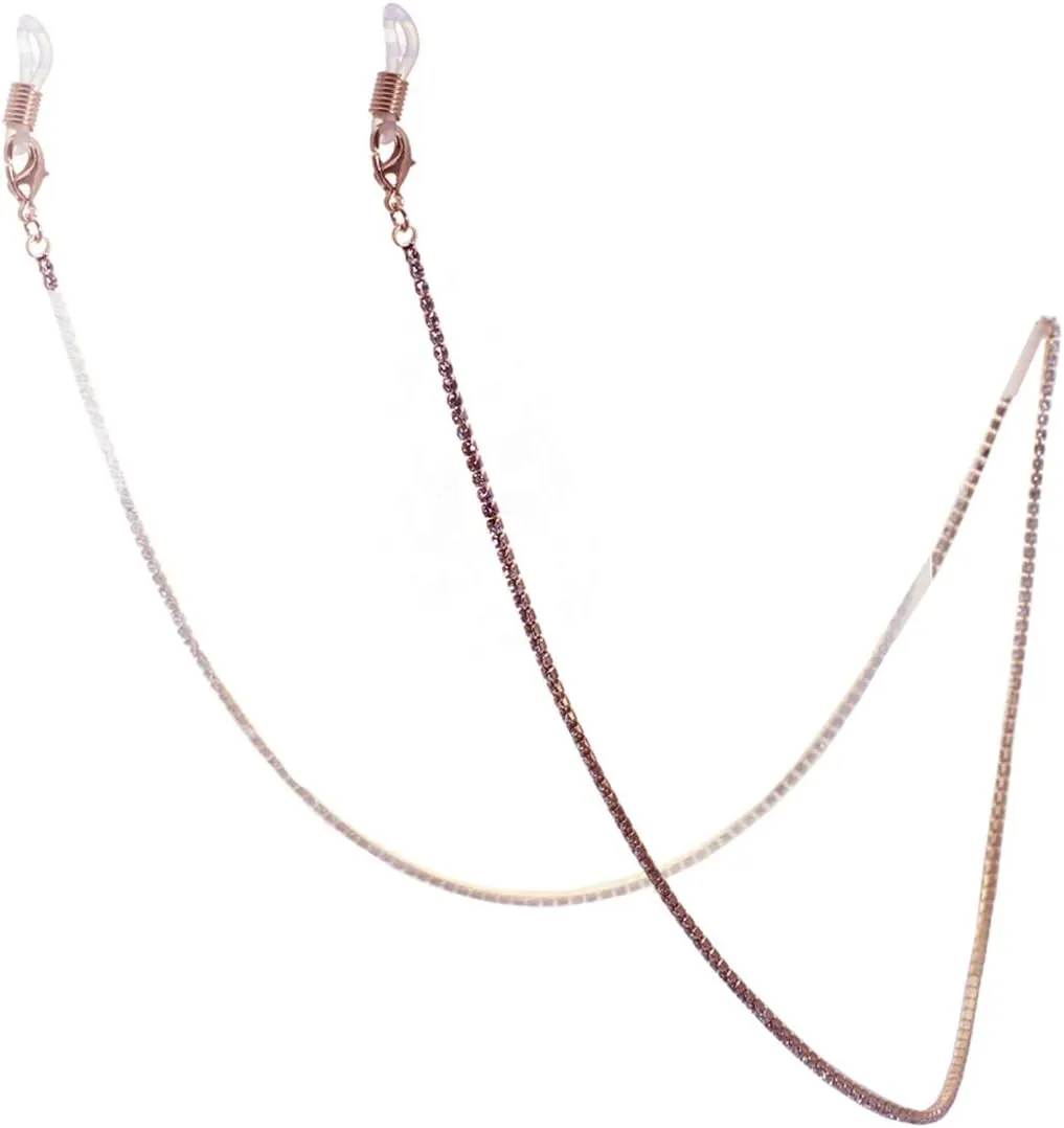 NTLX Mask Holder Straps Lanyard Necklace  Eyeglasses Holder Straps Lanyard Necklace - Sparkling Rhinestone Crystals