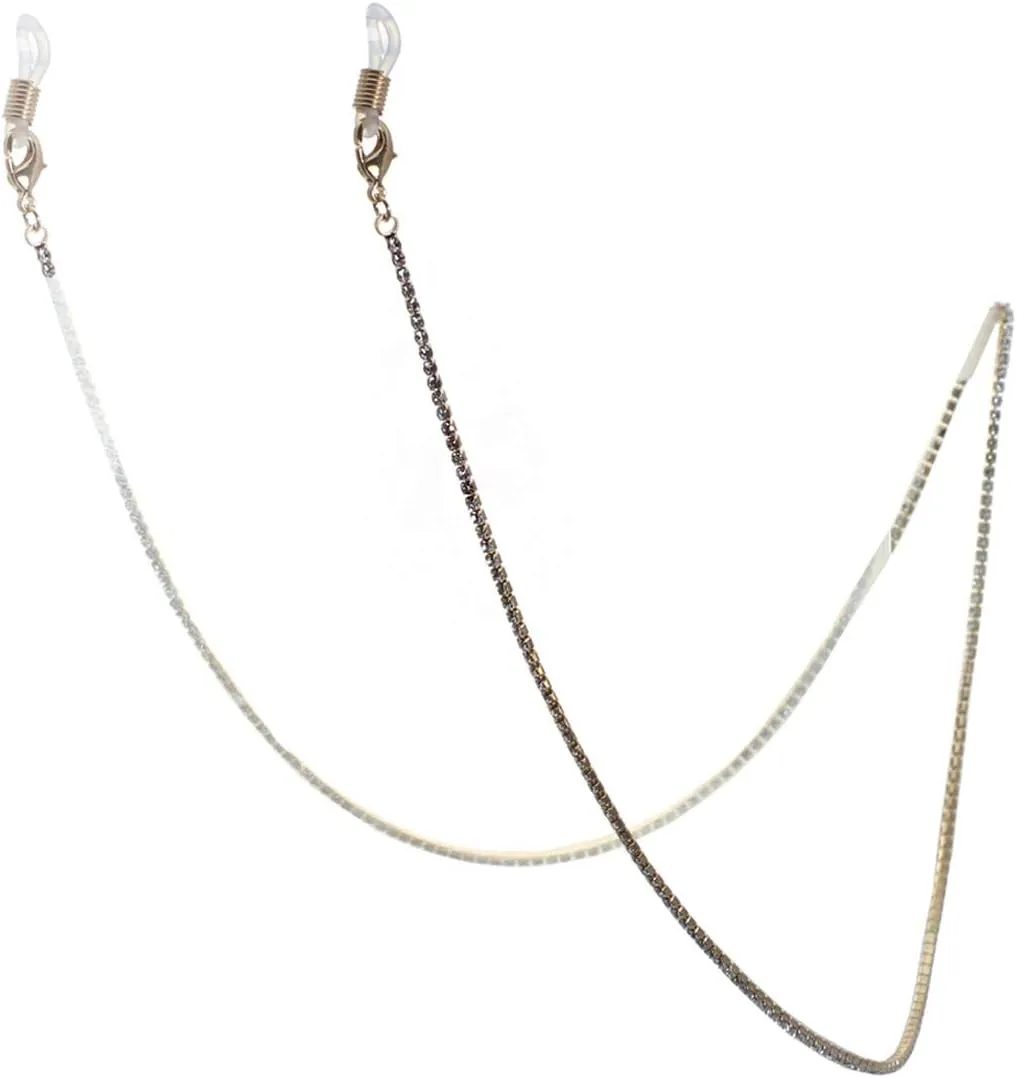 NTLX Mask Holder Straps Lanyard Necklace  Eyeglasses Holder Straps Lanyard Necklace - Sparkling Rhinestone Crystals
