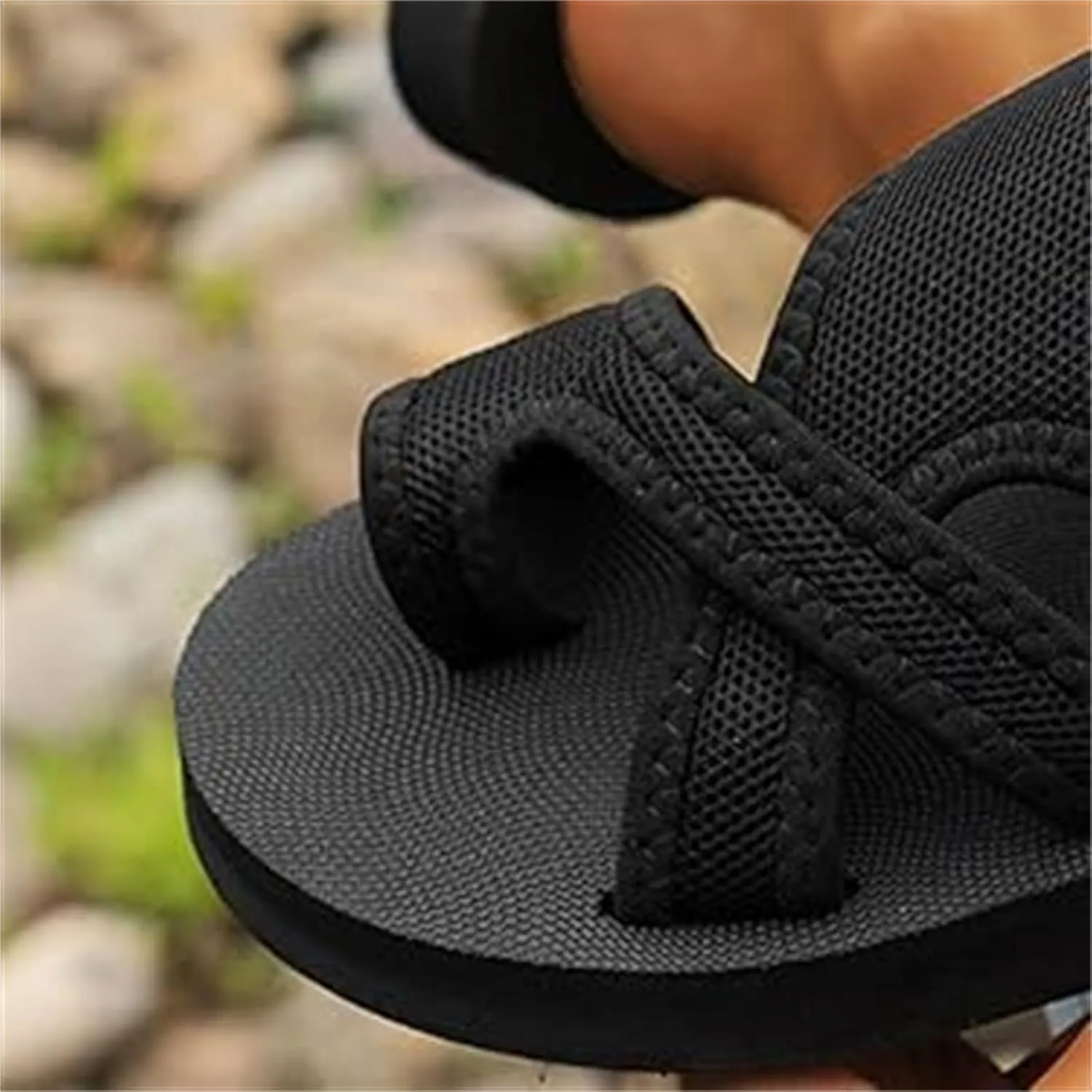 Orthopedic Sandals for Women Extra Wide Beach Flat Shoes Breathable Hollow Mesh Slide Sandals Walking Flip Flops Casual Summer Shoes with Comfortable Plantar Fasciitis Arch Support Slip On Sandal