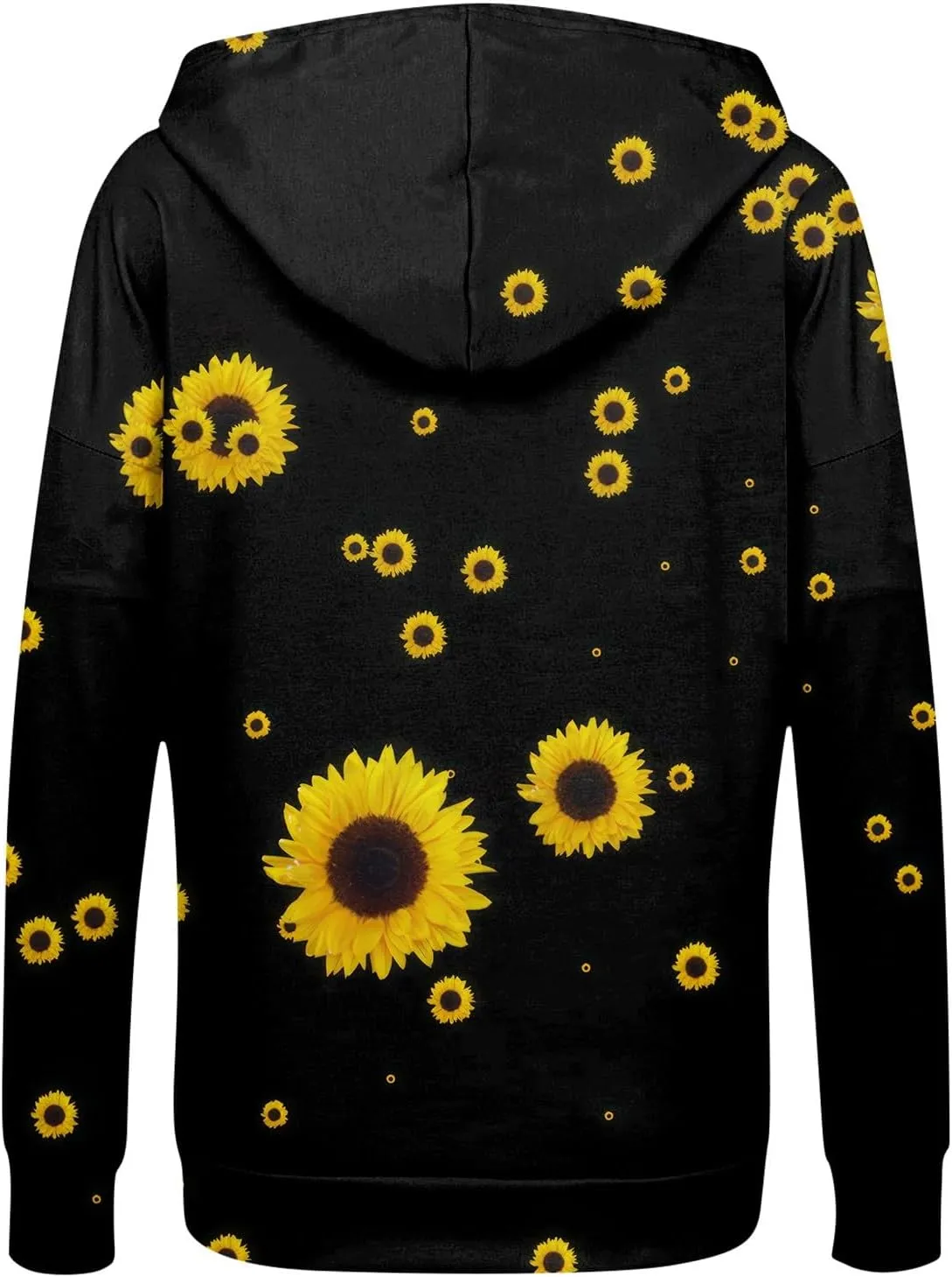 Oversized Sweatshirt For Women,Womens Casual Print Zip Up Hoodie Trendy Long Sleeve Sweatshirt With Pockets