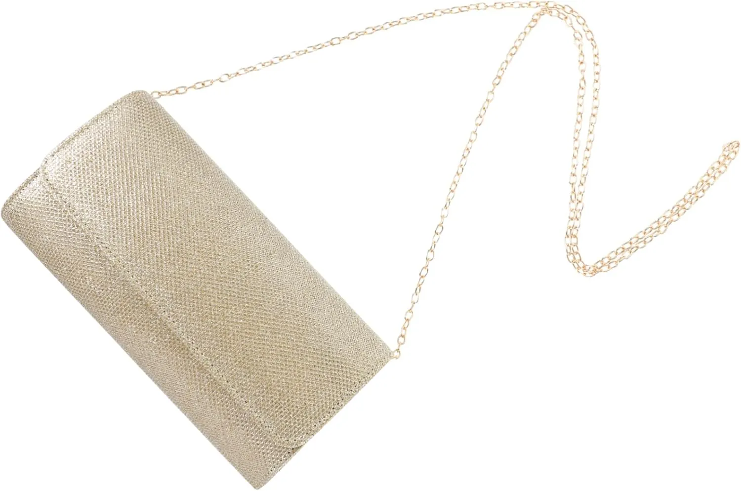 Polyester Material Evening Bag Women's Clutch Purse Sling Handbag Chain Strap for Party Wedding Birthday