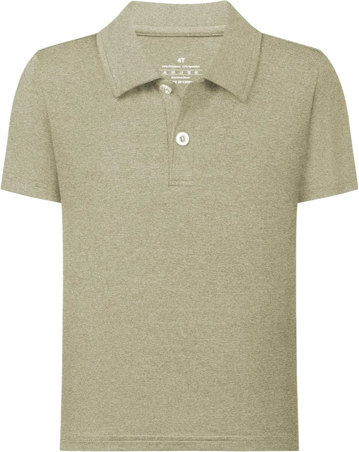 QBK Boys' Active Performance Golf Polo Shirts Kids Dry Fit School Uniform for Toddler to Youth
