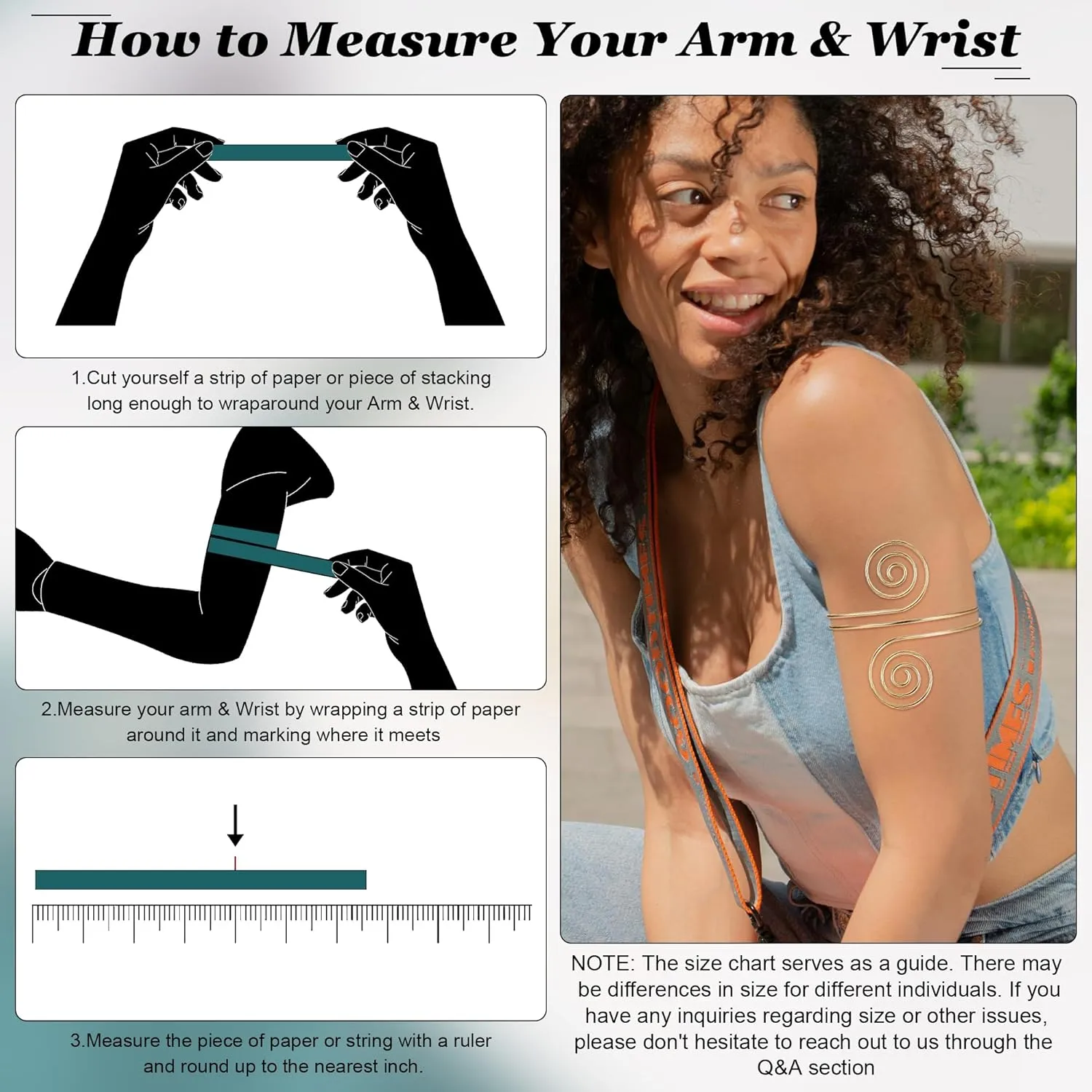 REVOLIA 6Pcs Arm Cuff Upper Arm Band Chunky Gold Cuff Bracelets for Women Adjustable Upper Arm Bracelet Minimalist Coil Bangle Open Wide Warp Bracelets Set