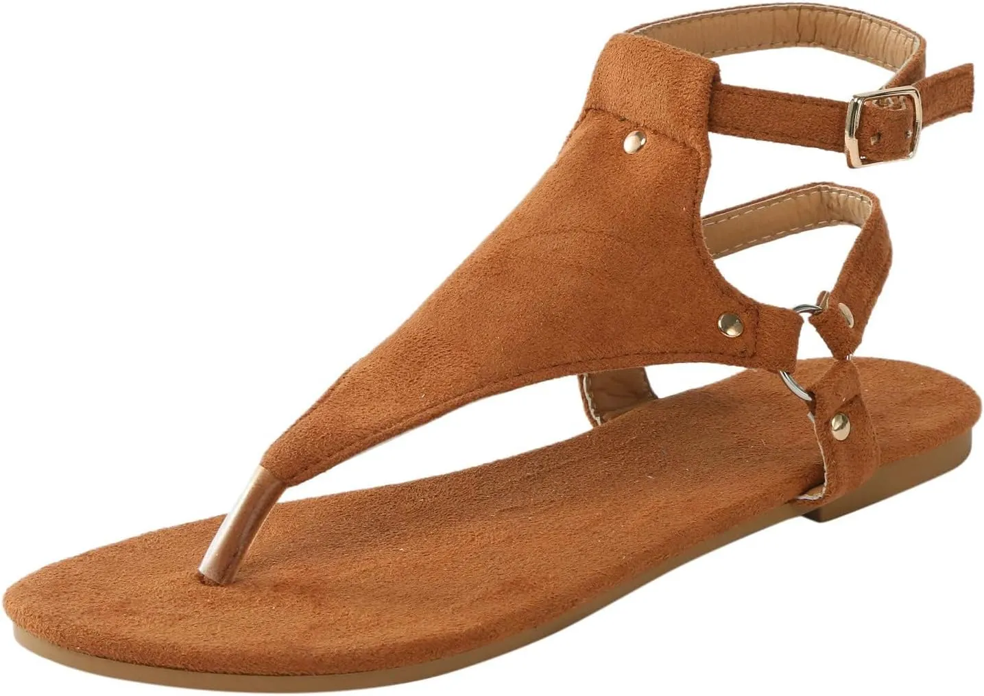 Sandals for Women Dressy Summer, Toe Ring Thong Sandals Lightweight, Hoop and Loop Flat Flip Flops, Summer Hollow Out Shoes, Comfortable Casual Flats 2025 Fashion Trends