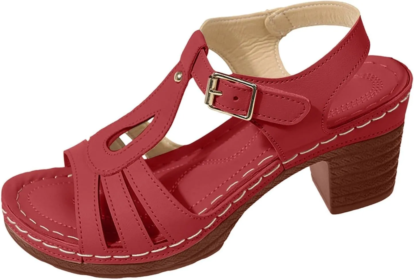 Sandals for Women Summer Dressy Platform Low Wedge Sandals Comfortable Dressy Ankle Strap Open Toe Sandal Fashion Wedding Party Evening Prom Dance Shoes
