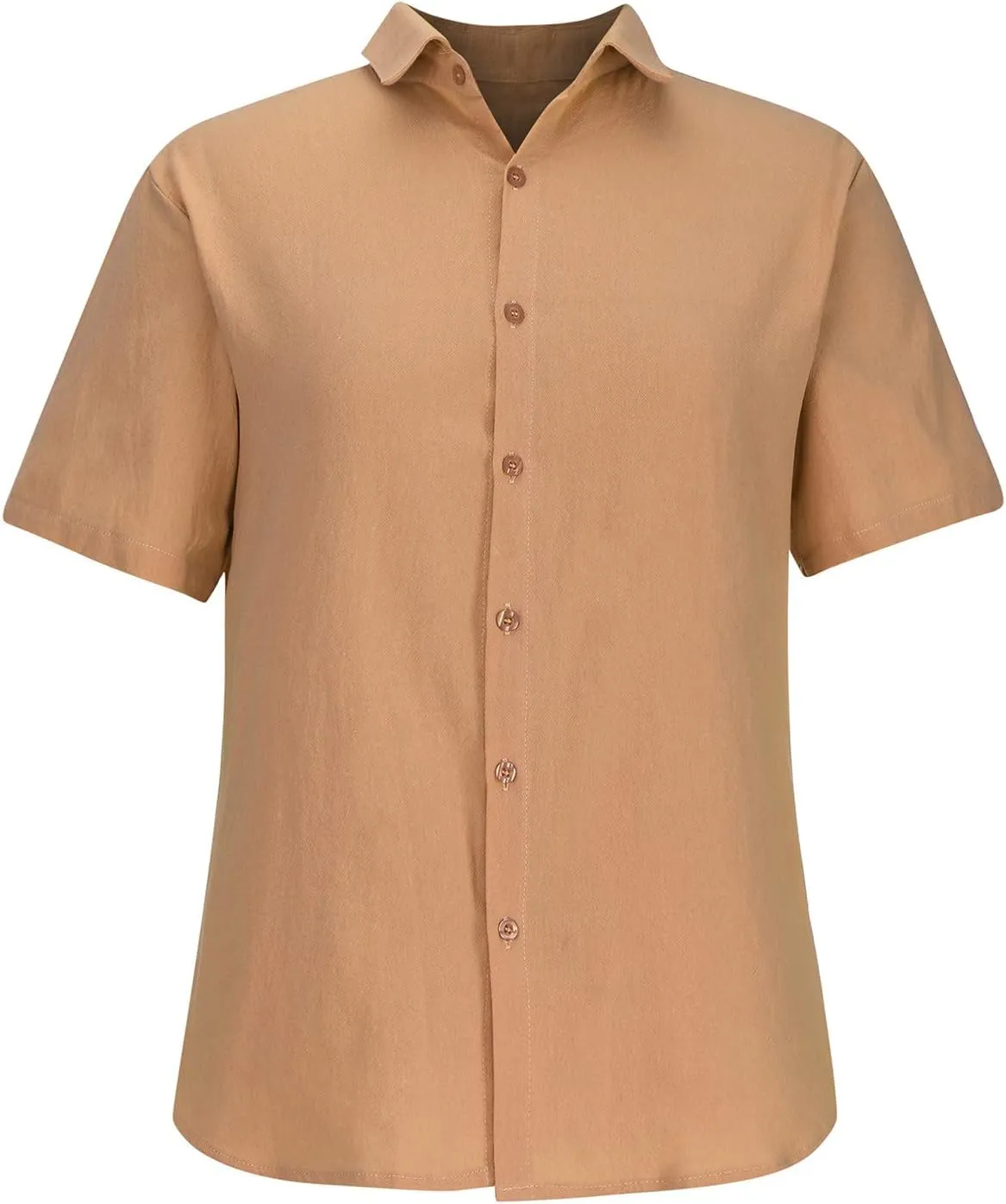 Short Sleeve Button Down Shirt for Men Casual Collared Linen Shirts Vacation Beach Outfits Textured Shirts