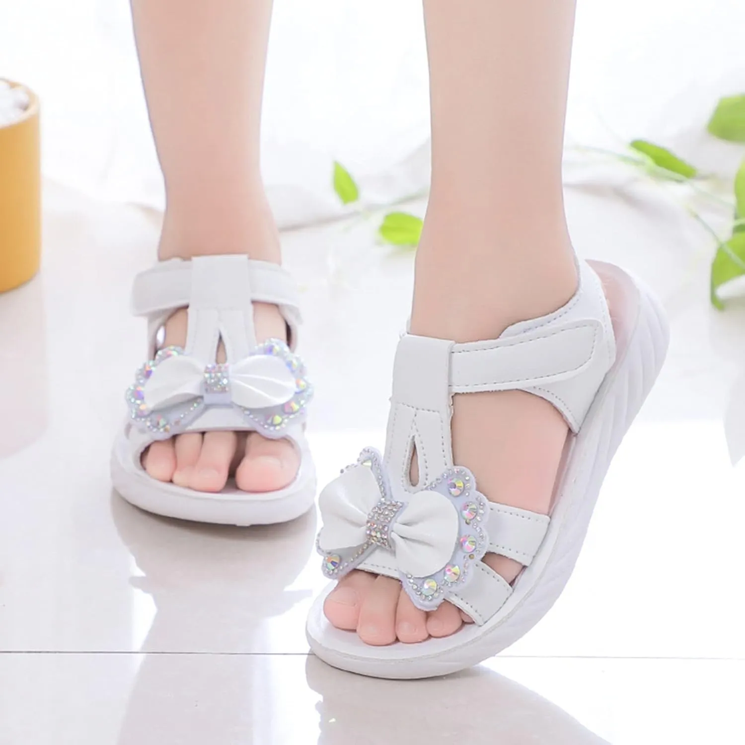 Slide Sandal Children Shoes Summer Sandals Fashion Little Girls Soft Soles Children Shoes Dress up Sandals for Girls