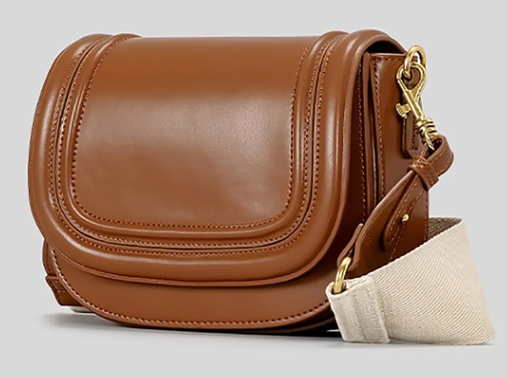 Slouchy PU Leather Saddle Hobo Bags Women Trendy Underarm Crescent Shoulder Bag Cute Satchel Crossbody Purse Tote Handbag