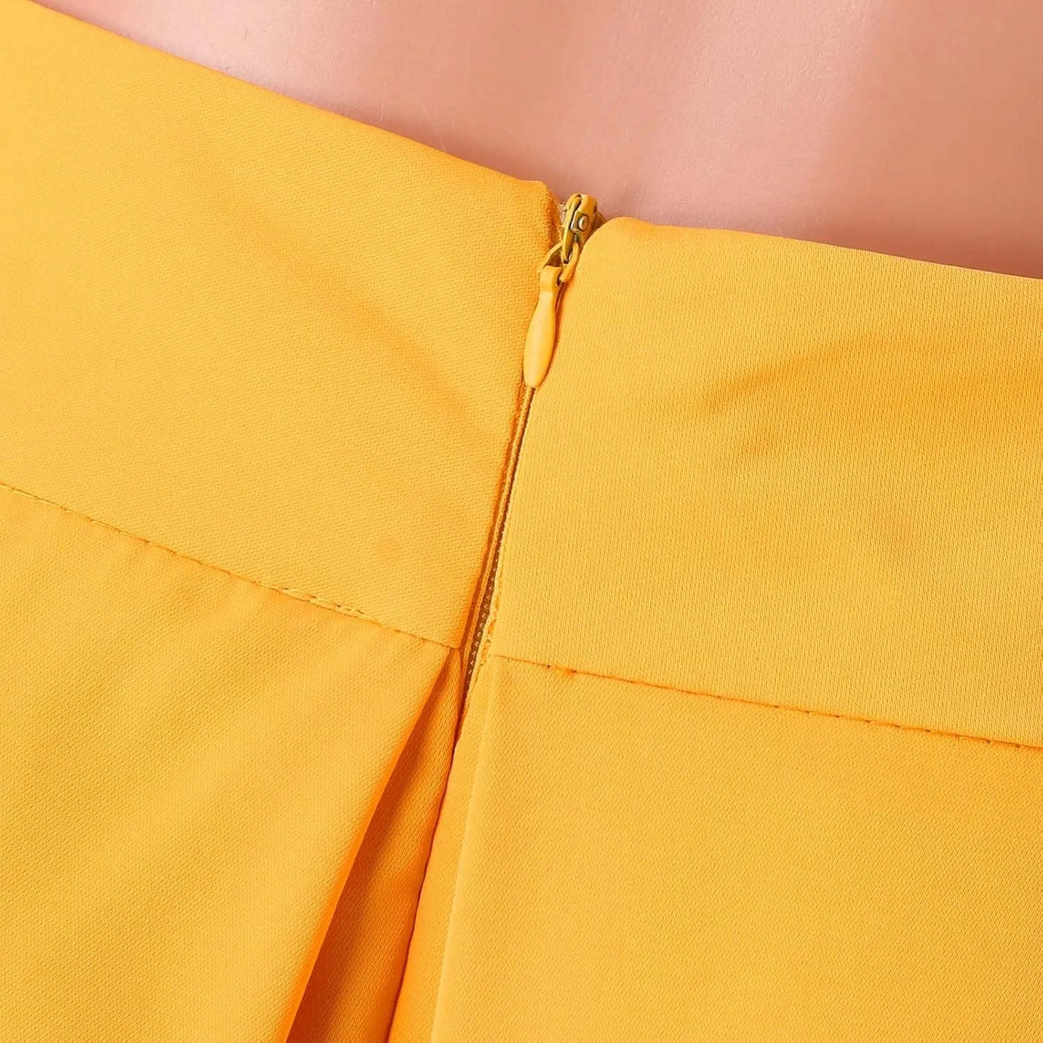 Solid Color Summer Skirts for Women 2023 High Waisted Pleated Casual A Line Athletic with Pockets Plus Size Spring