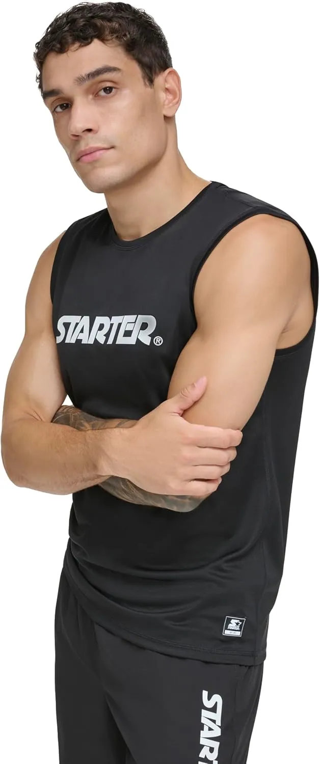 Starter Men's Quick Dry Sleeveless Lightweight UPF Active Top