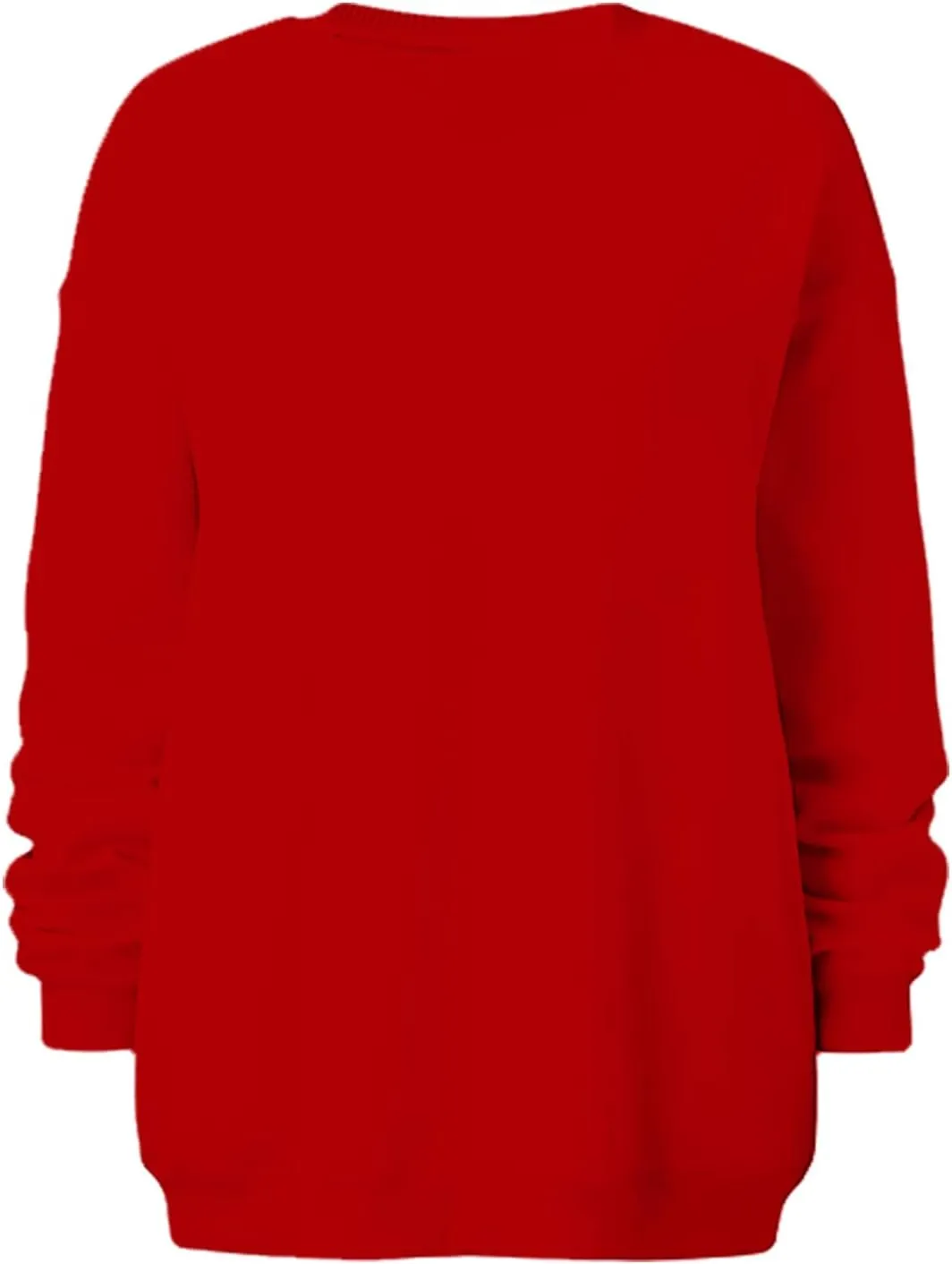 Stessotudo Oversized Sweatshirts for Women Crewneck Long Sleeve Baggy Boyfriend Tops Loose Fit Solid Casual Y2K Streetwear