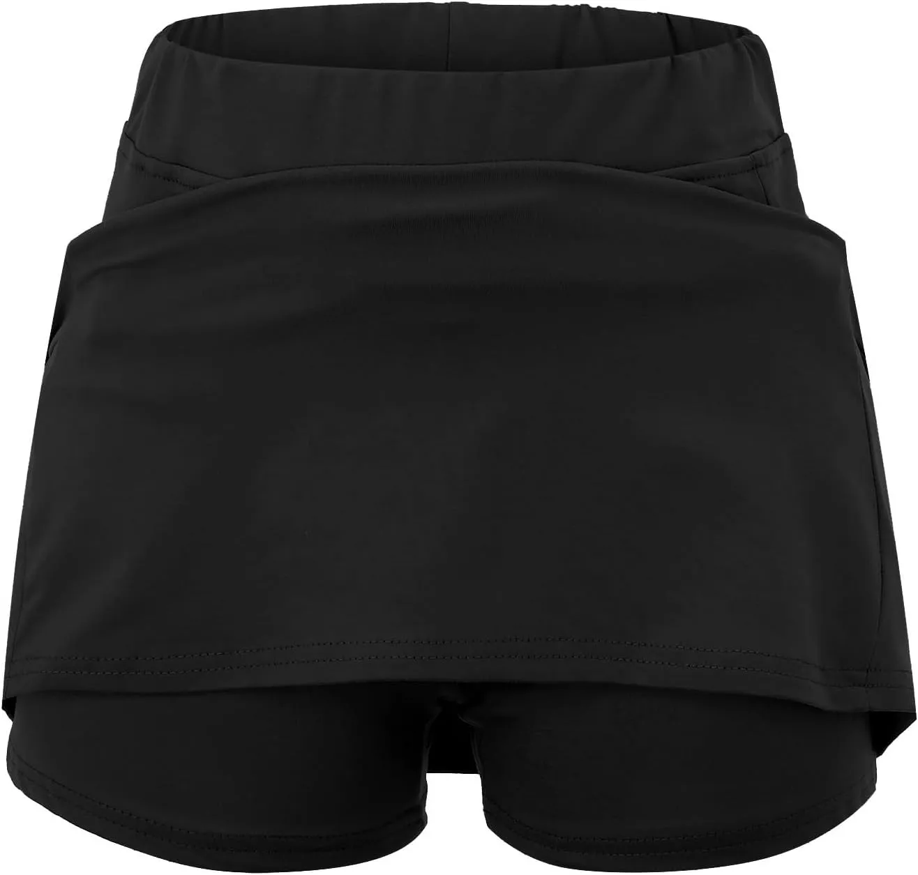 Summer Skirt Shorts for Women Plus Size Skort for Women Ladies Culottes Athletic Skirts with Pockets Tummy Control
