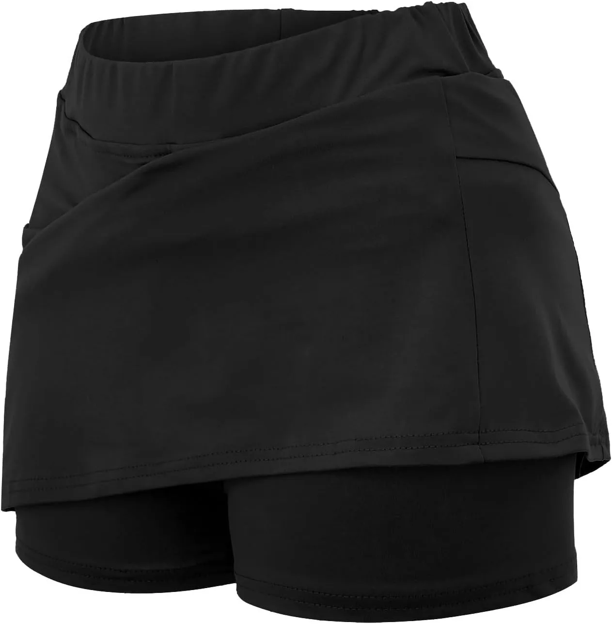 Summer Skirt Shorts for Women Plus Size Skort for Women Ladies Culottes Athletic Skirts with Pockets Tummy Control