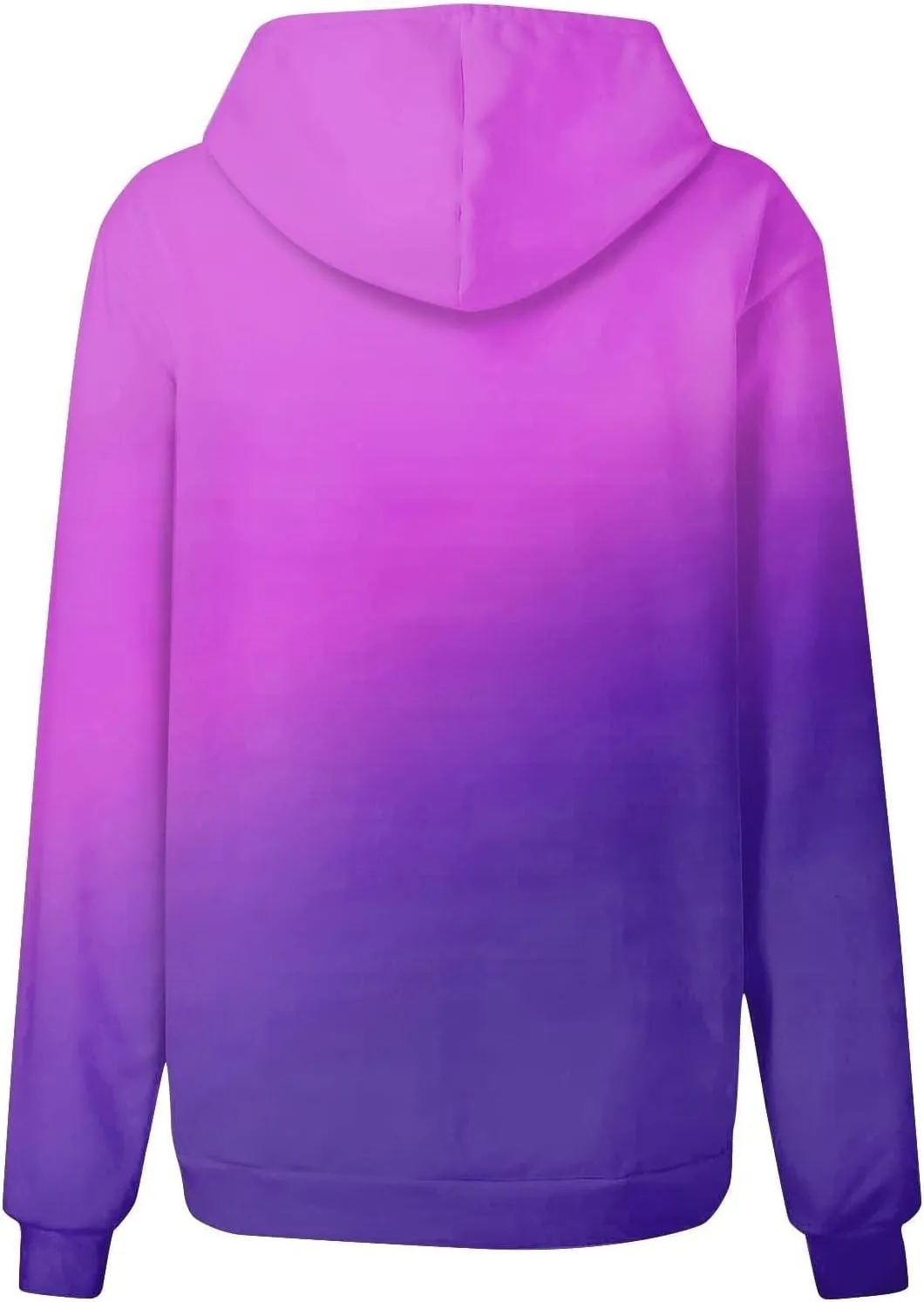 Sweatshirt Hoodies for Women Loose Fit Baggy Gradient Colors Pullover Tops Trendy Casual Fall Sweatshirts with Pocket