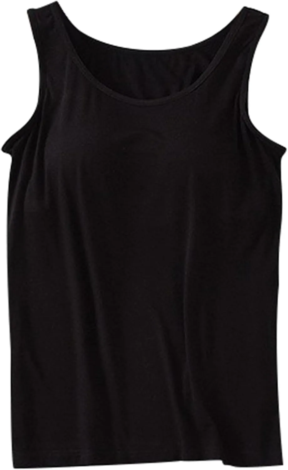 Tank Tops for Women Summer Spaghetti Strap Basic Padded Tank Top with Built in Bra Workout Yoga Tshirts