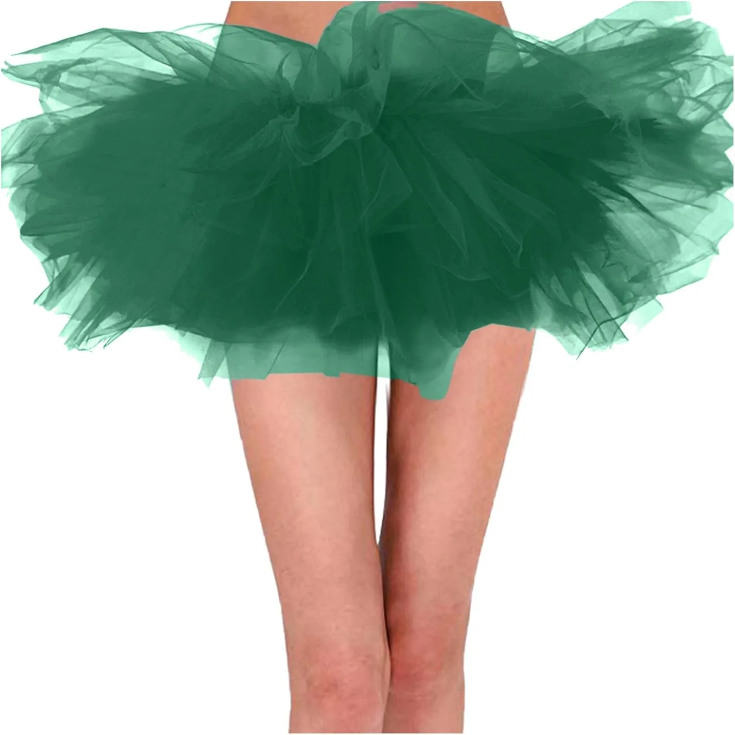 Tutu Skirt Women's Teens Elastic 6 Layered Tulle Ballet Skirt, 1950s Vintage Style Short Skirt Festival Party Skirt