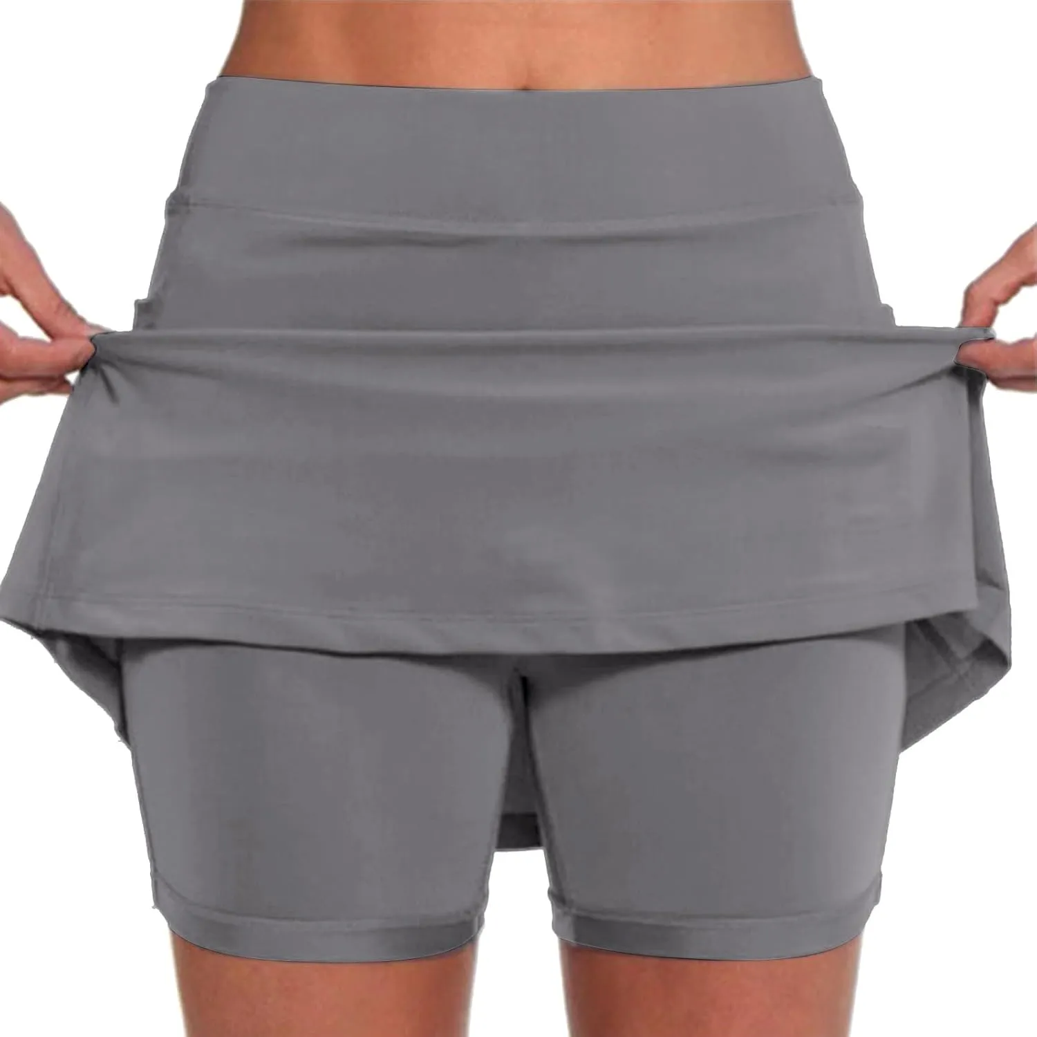 Versatile Skorts for Women, Women's Casual Athlete Tennis Skirts, Sports Lightweight Golf Workout Skort with Pockets