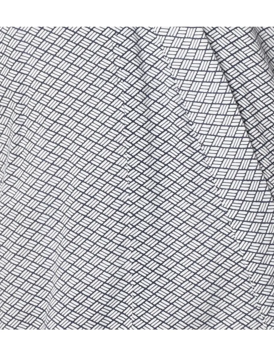 Vintage Geometric Pattern Kimono - L