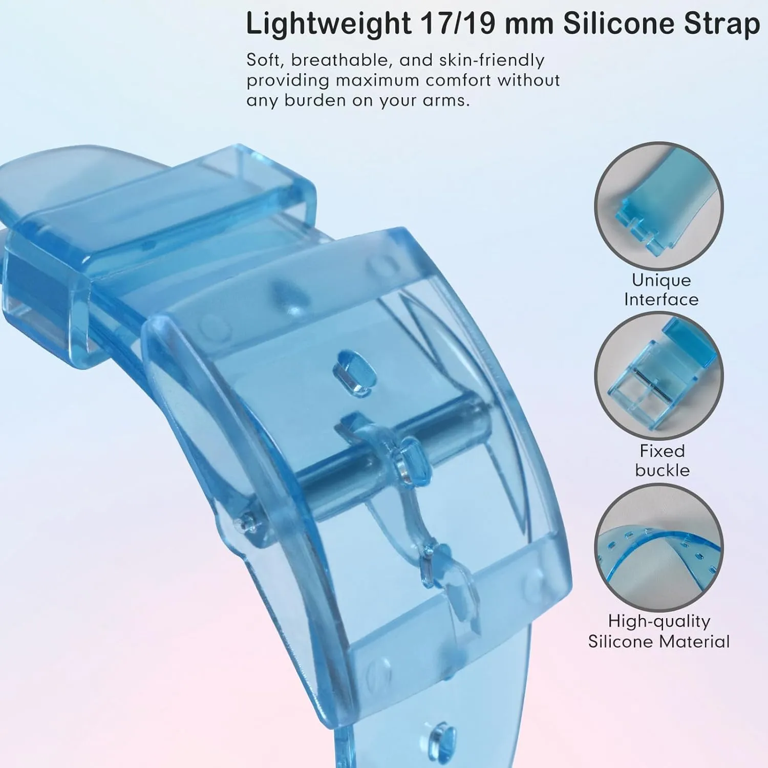 Wasserdichtes Uhrenarmband aus Silikon-Gummi
