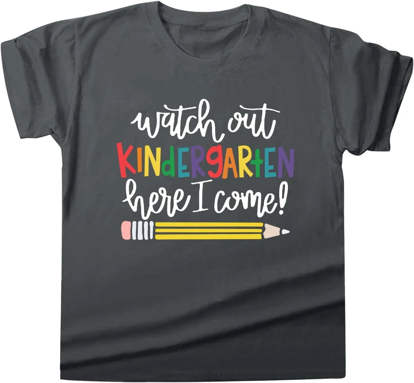 Watch Out Kindergarten Here I Come Shirt Kindergarten Shirts for Girls Kids Back to School T Shirt Children School Tee