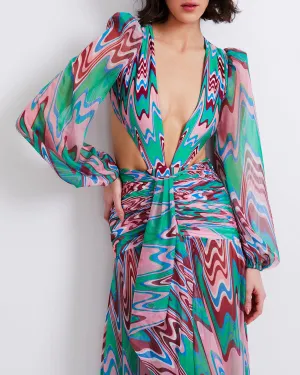 Wave Cut-Out Bodysuit