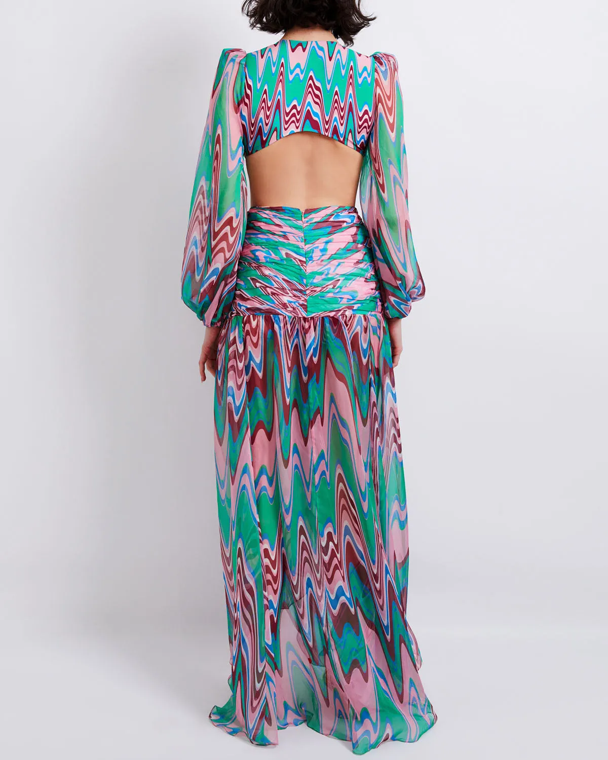 Wave Cut-Out Bodysuit