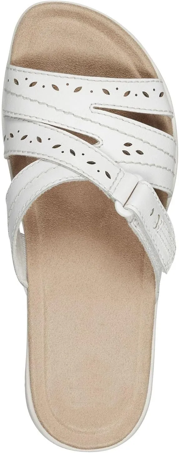Wedge Sandals for Women Lightweight Walking Shoes Orthopedic Sandals with Arch Support Open Toe Slippers Wide Feet Casual Vacation Sandal for Summer Soft Cushion Comfortable Non Slip Athletic Slides