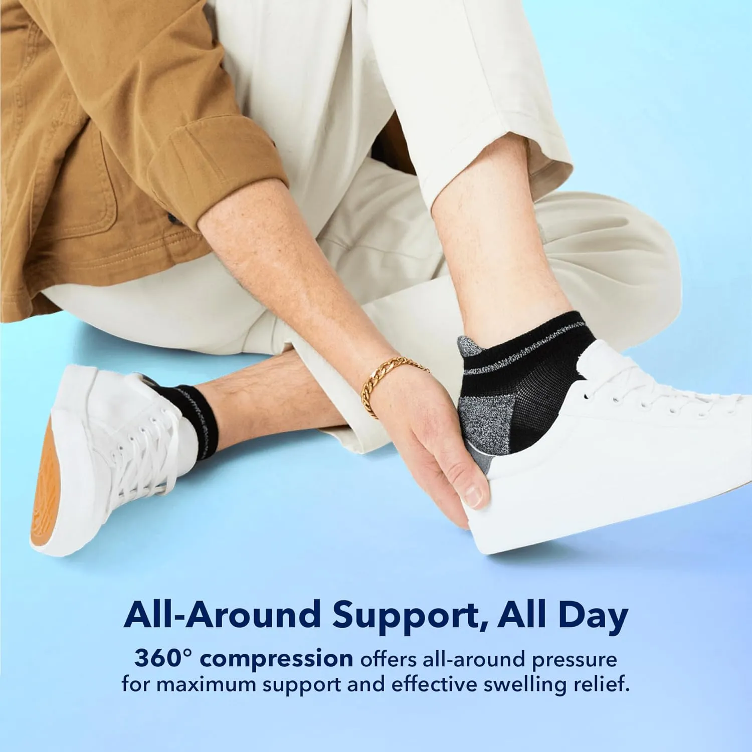 Wellow Ankle Socks for Men & Women  Breathable Aerolite Knit, 360 Compression, Ultra-Soft Made with Viscose from Bamboo
