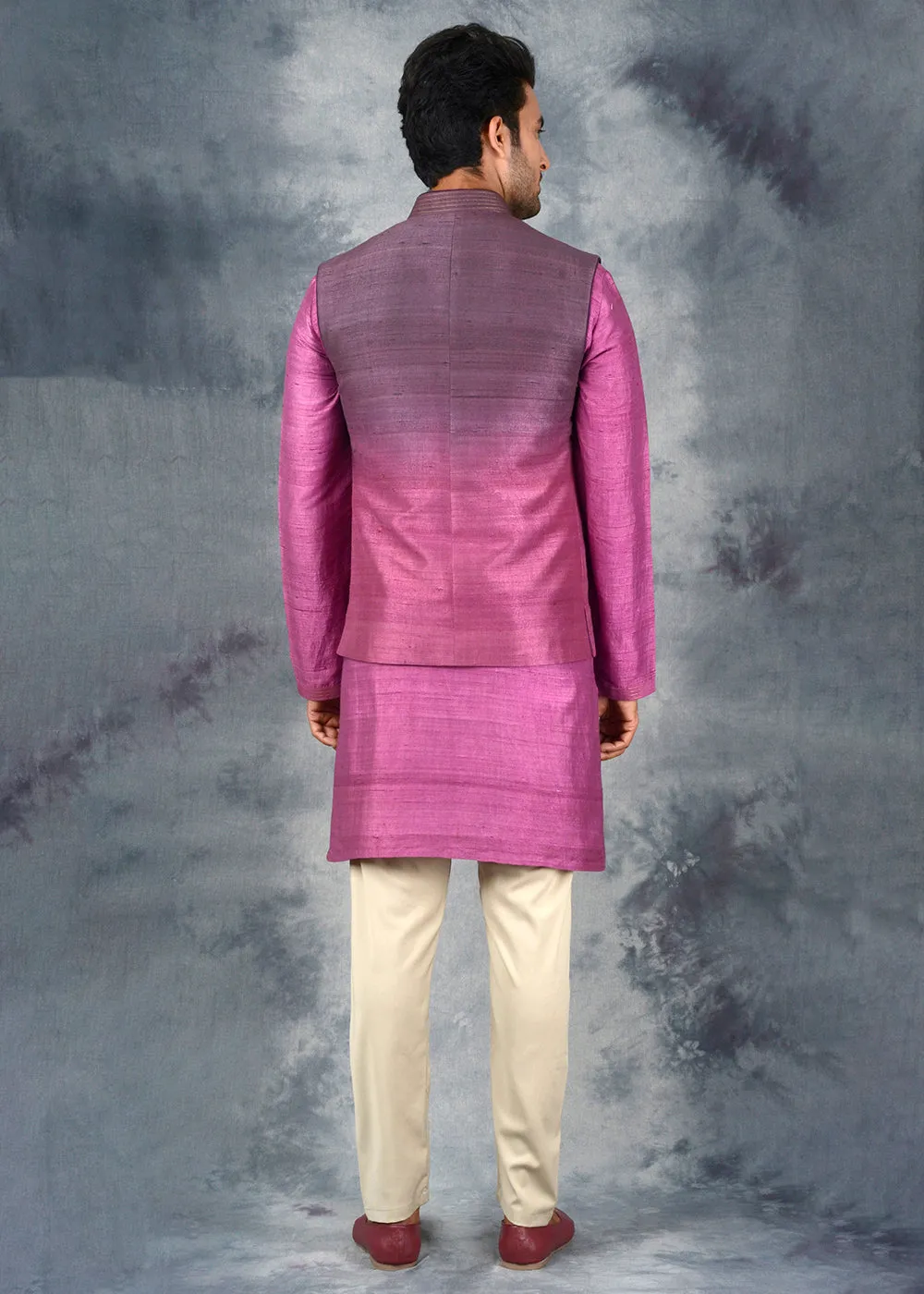 Wine Bandhgala Jacket | Siddhesh Chauhan