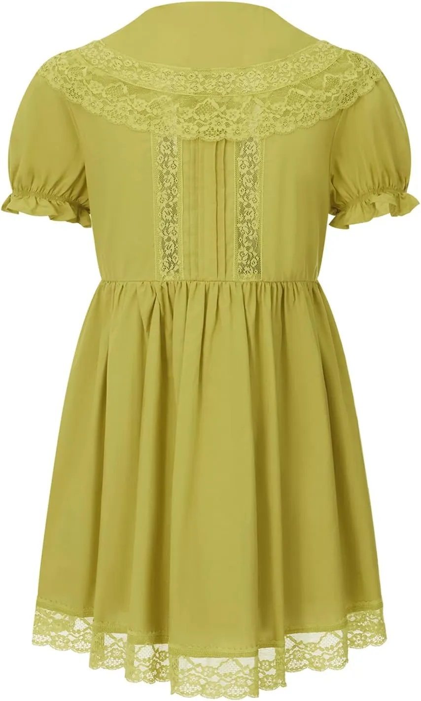 Women Hollow Out Babydoll Mini Dress Sleeveless Aline Vacation Beach Boho Sundress Going Out Y2k Ruffle Dress