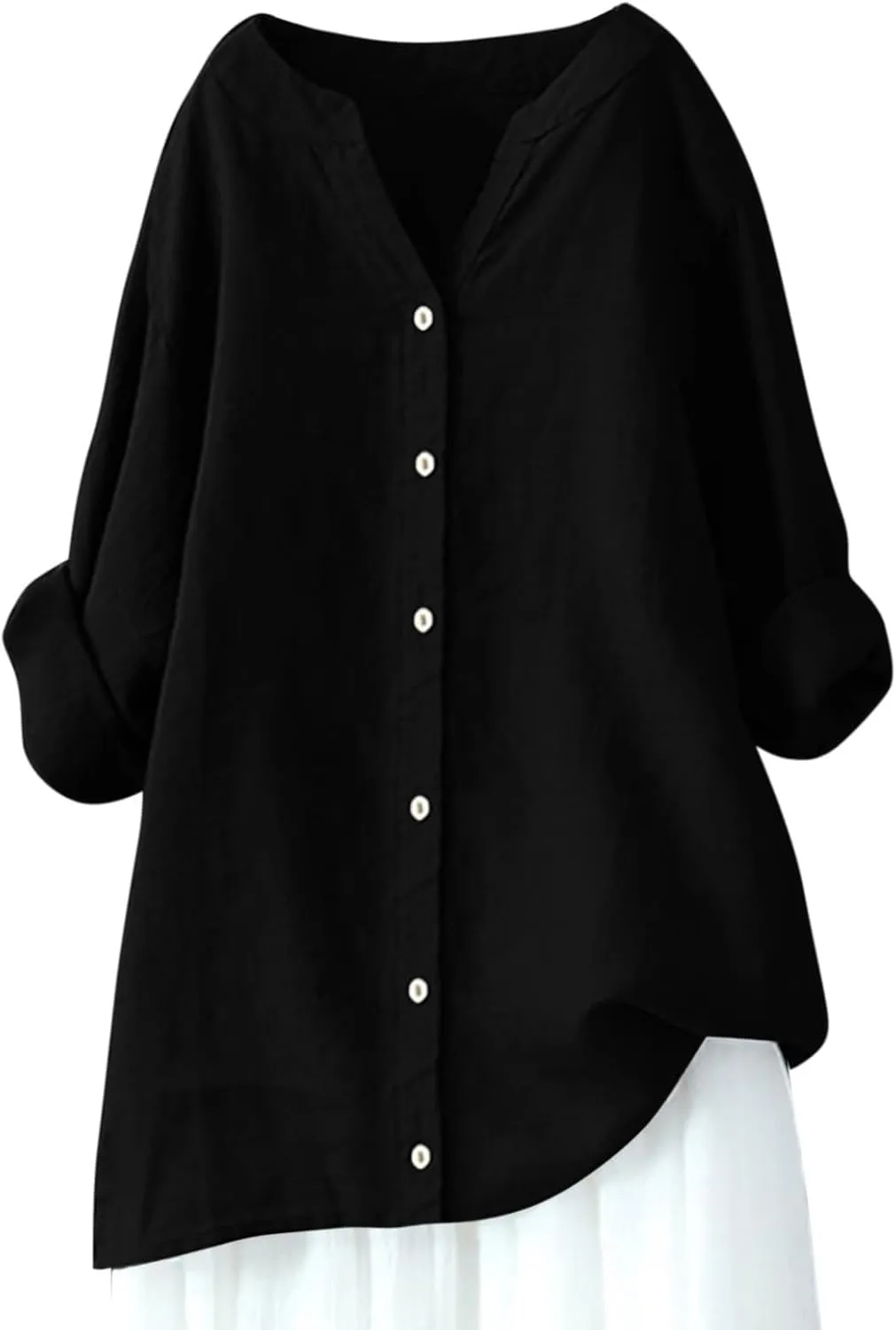 Women Sleeveless Linen Shirts Summer Casual Crewneck Tank Top Loose Solid Dressy 2025 Blouse Tunic