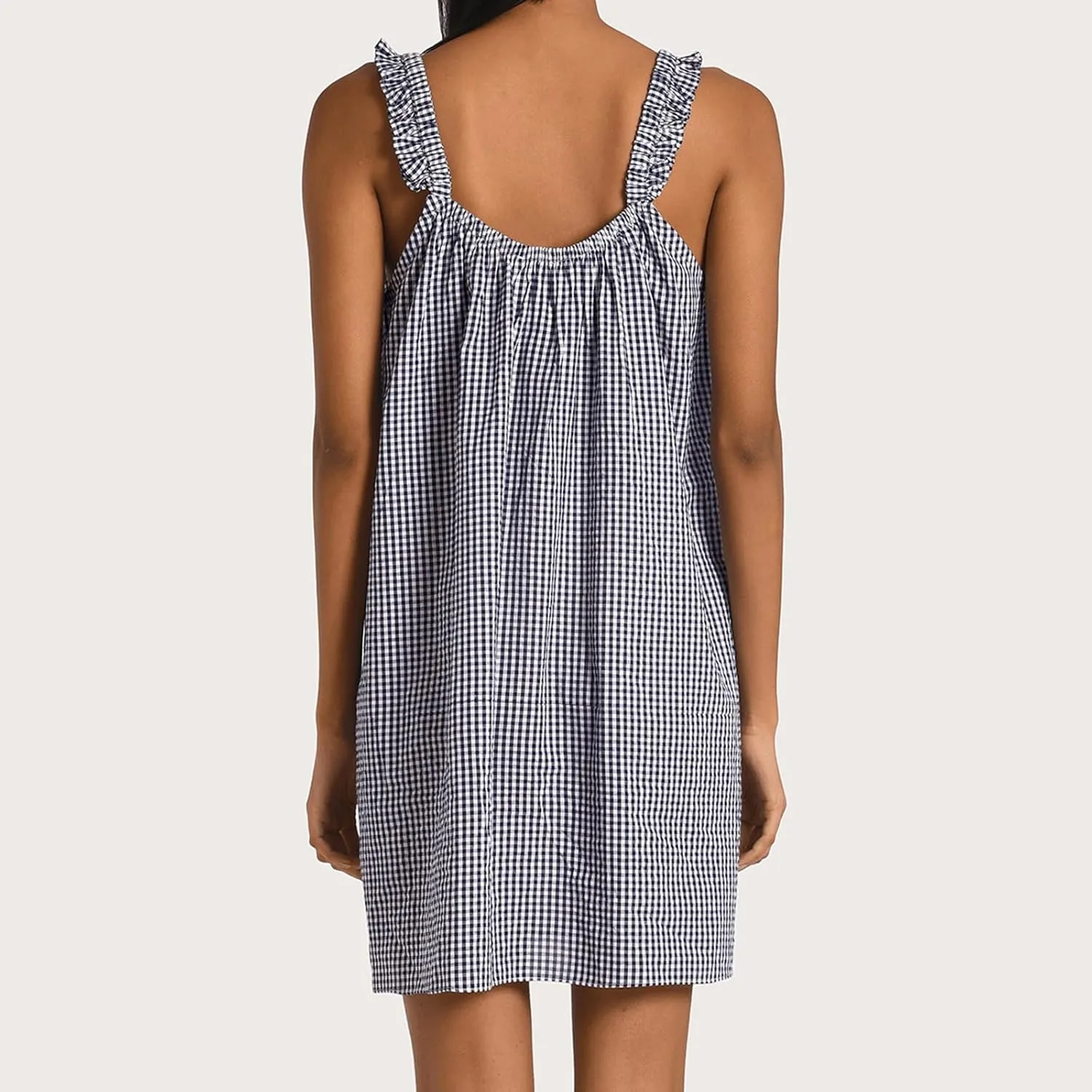 Women Y2k Babydoll Flowy Mini Dress Sleeveless Strap Square Neck Floral Loose Ruffle Going Out Short Sundress