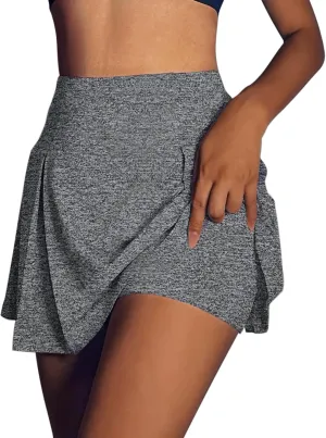 Women's Active Performance Skort Lightweight Skirt for Running Tennis Golf Workout Sports