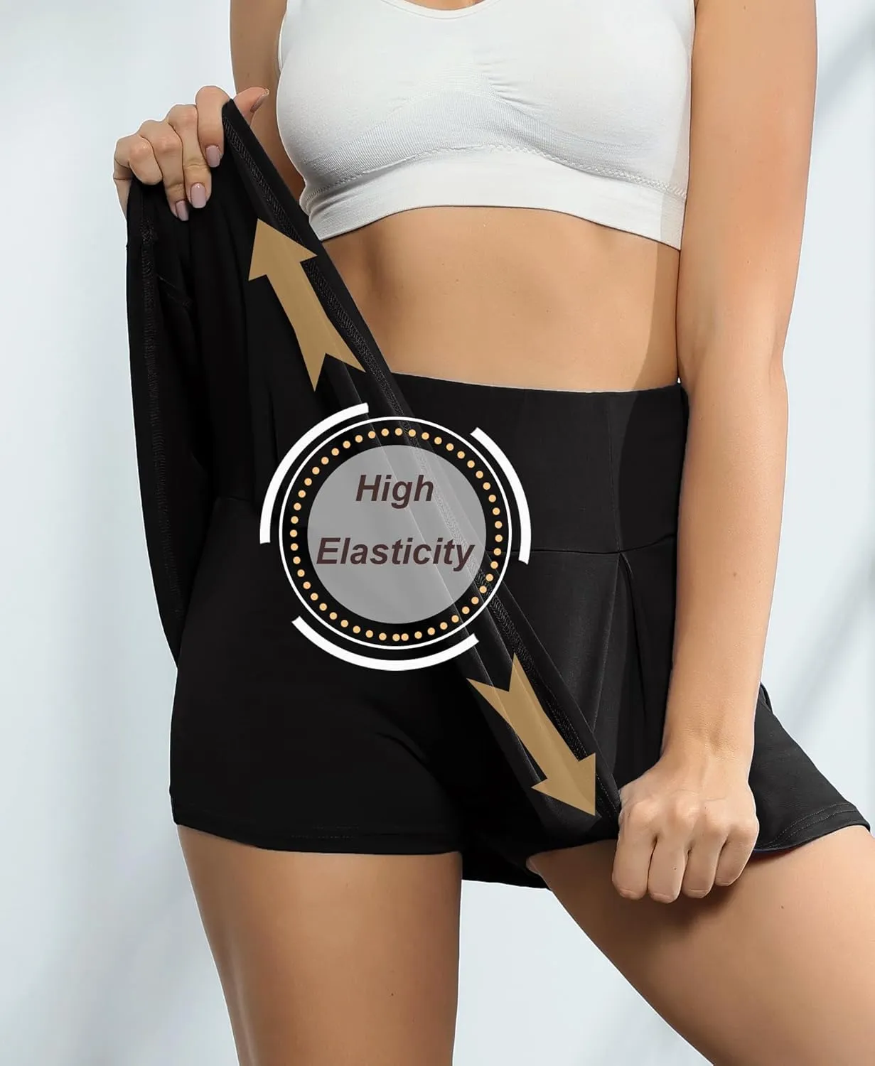 Women's Active Performance Skort Lightweight Skirt for Running Tennis Golf Workout Sports