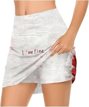 Women's Active Performance Skorts Lightweight Golf Skirts Workout Sports Pickleball Skort Inner Shorts with Pockets