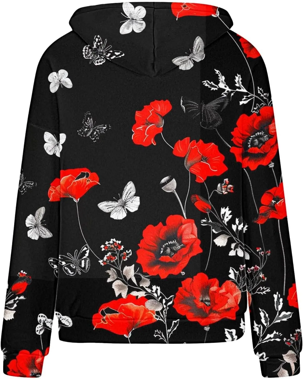 Women's Fall Casual Oversized Hoodies Trendy Long Sleeve Sweatshirts Graphic Print Pullover Lightweight Tops