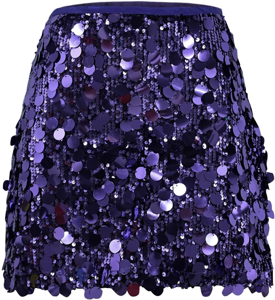 Women's Sequin Skirts Shiny Sparkly Mini Bodycon Skirts Holiday Party Outfits Night Out Dance Club Rave Costume