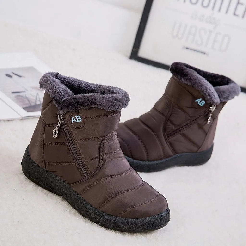 Womens Snow Boots Waterproof Insulated Wide Woman Size 12 Wide Snow Boots Fuzzy Knee High Winter Boots for Women Cute Winter Women Boots Heel Wide Toe Box Women Winter Boot