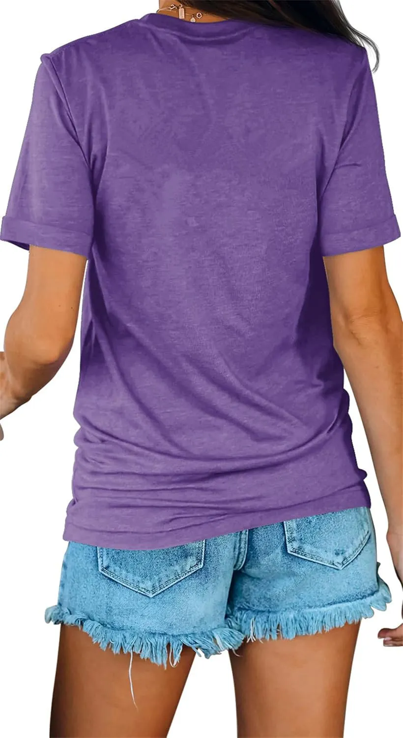 Womens Summer Tops Realtor Letter Graphic Tshirts Going Out Short Sleeve Tees Business Casual Outfits Blouses