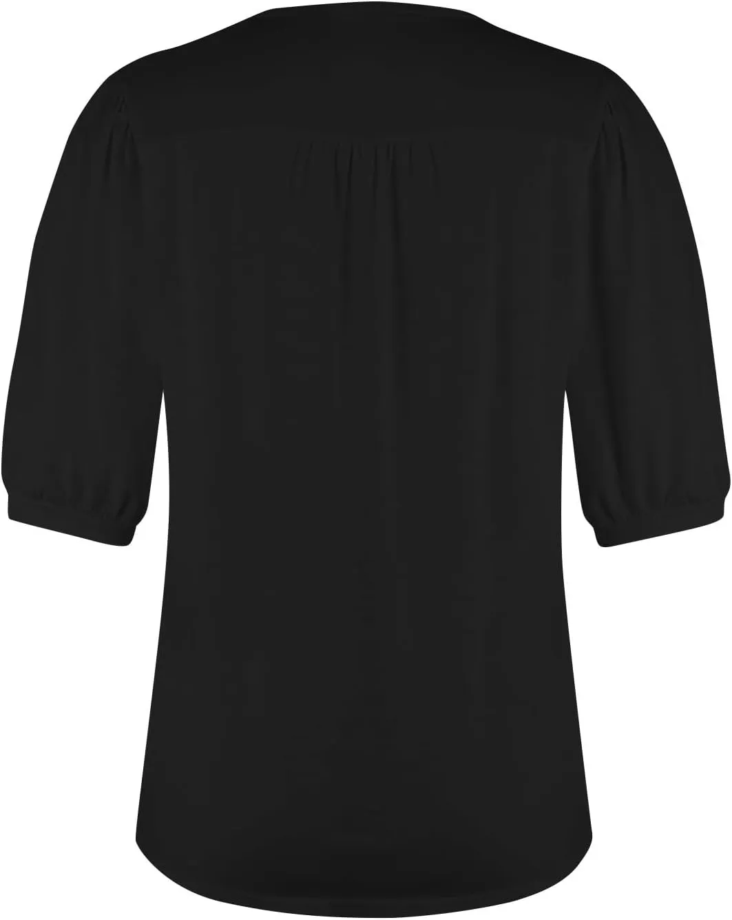 Womens Tops Petal Short Sleeve Summer Casual Crew Neck Shirts Floral Solid Blouse Pleated Tunics
