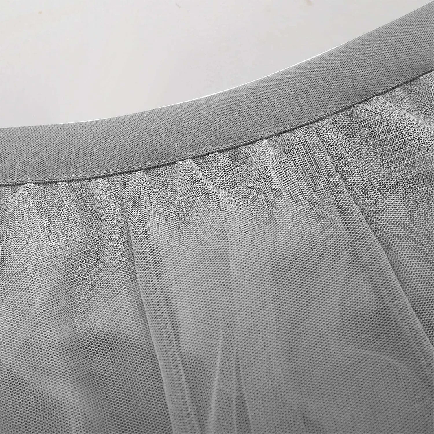 Womens Tulle Skirt Elegant Pleated Skirts for Women Midi Length Elastic Waist Skirts Party Evening A Line Tutu Skirts