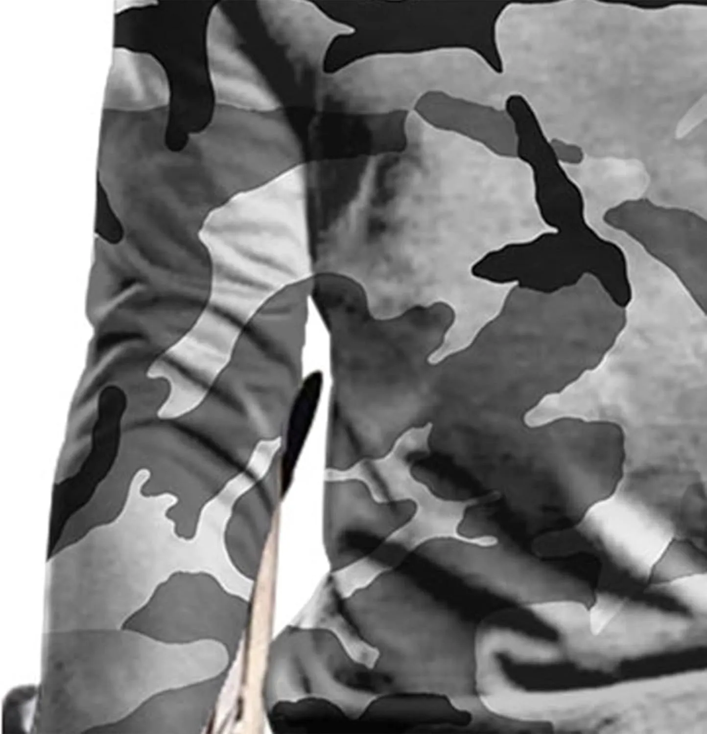 Work Out Athletic Tshirts for Man Fall Summer Long Sleeve Boat Neck 3D Digital Print Camo Tops Shirt Man 2025