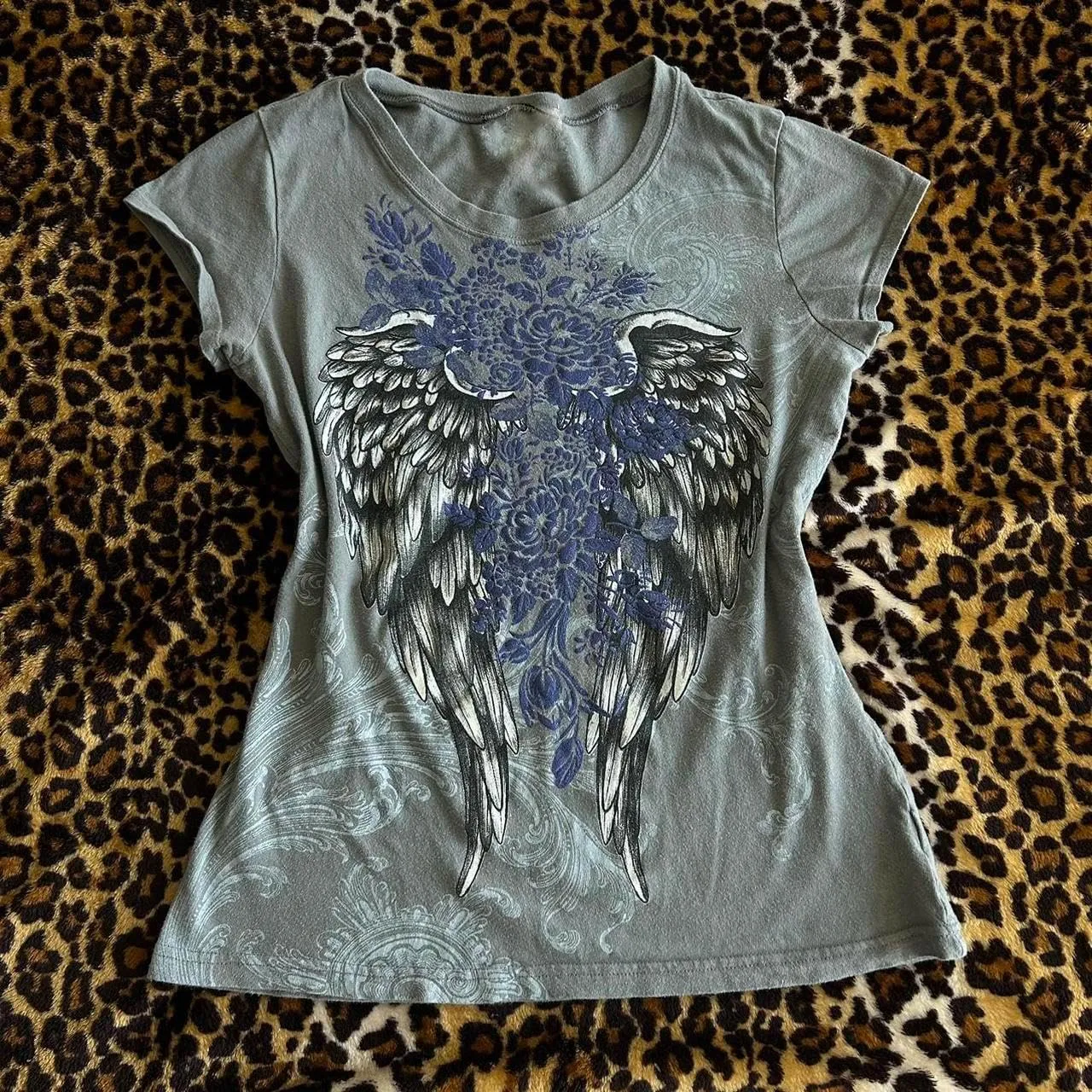 Y2K Grunge Graphic Tees for Teens Girl Vintage Fairy Grunge Emo Goth Short Sleeve Baggy T-Shirt Going Out Streetwear